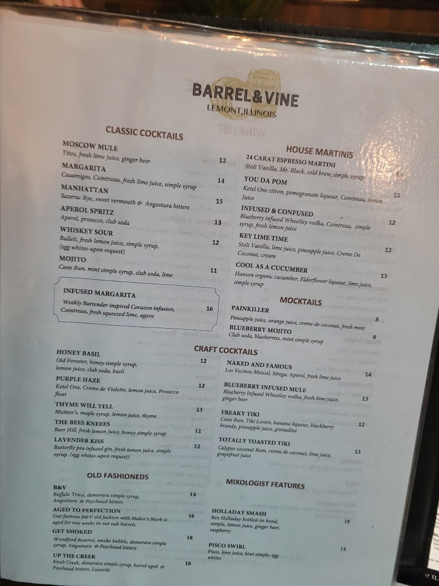 Menu Barrel & Vine-10