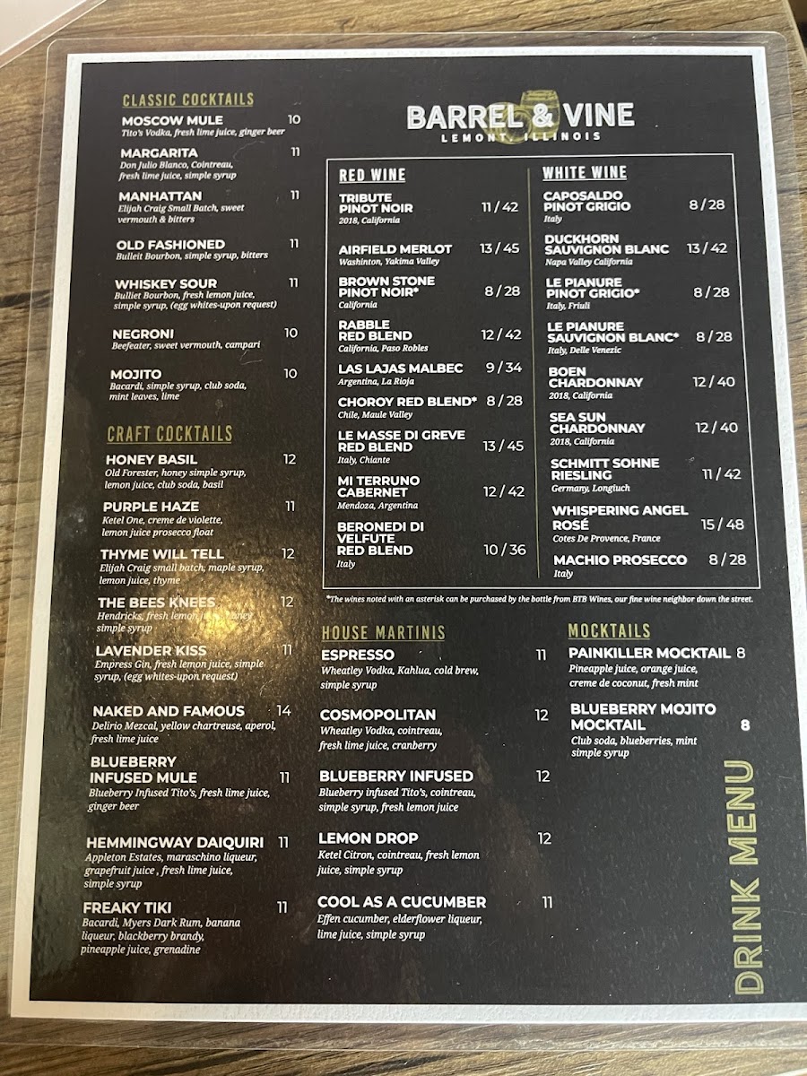 Menu Barrel & Vine-8